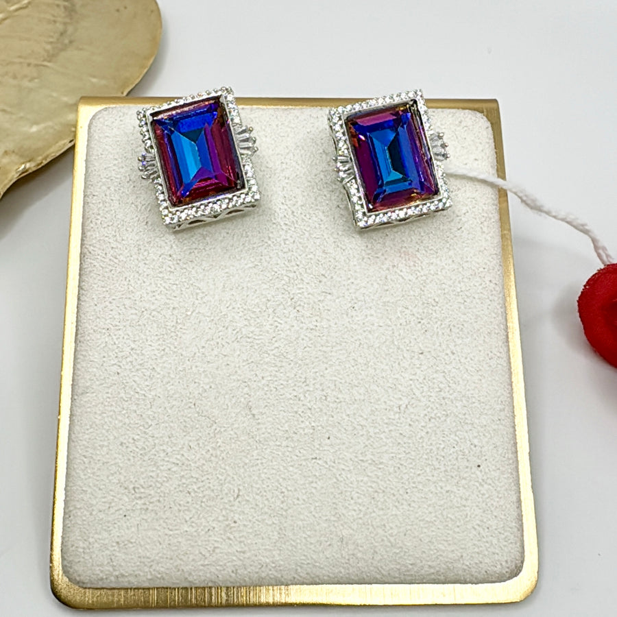 Blue Swarovski Studs