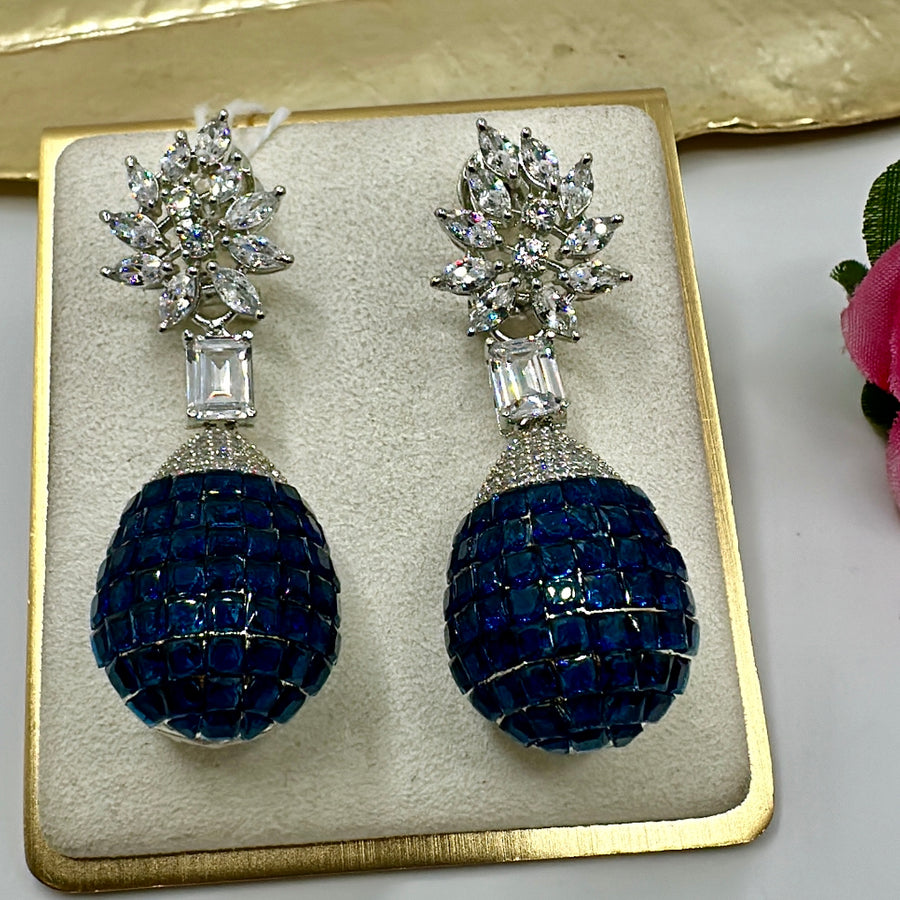 Blue American Diamonds Earrings