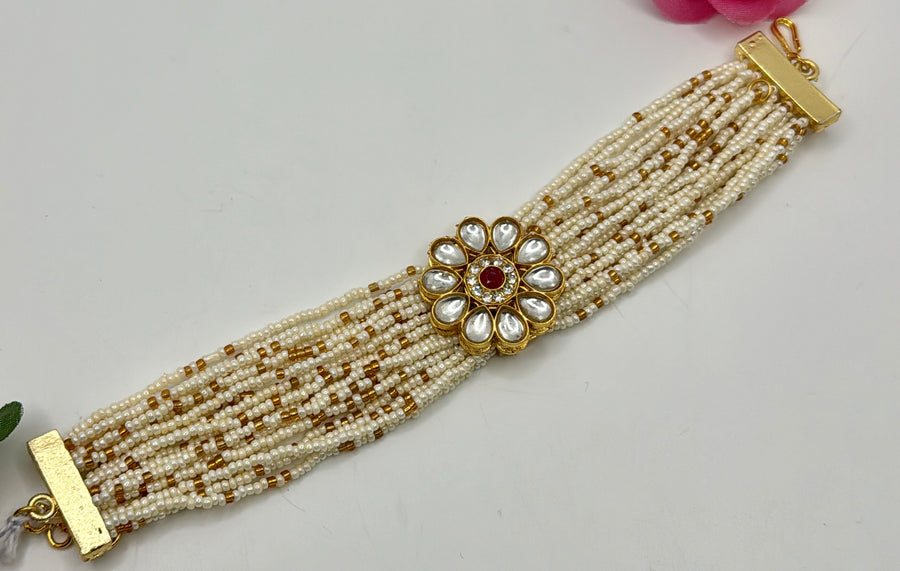 Ruby Kundan Bracelet