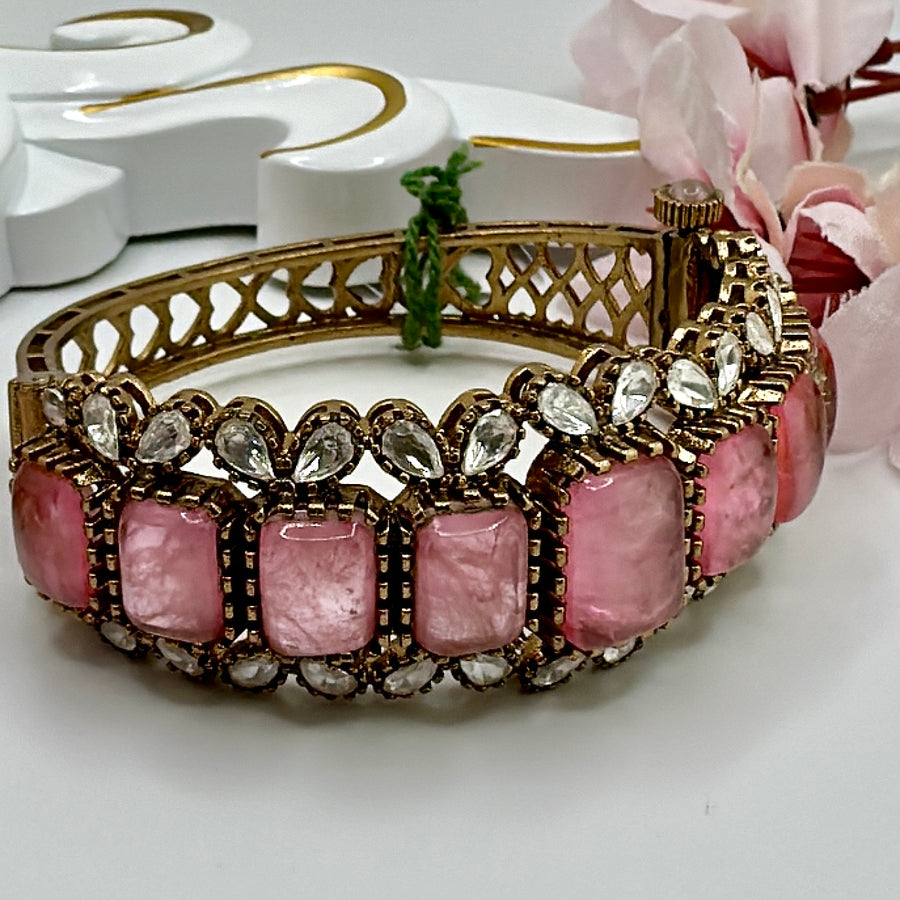 Pink Doublet Statement Openable Bracelet( Fits Size 2.2-2.6)