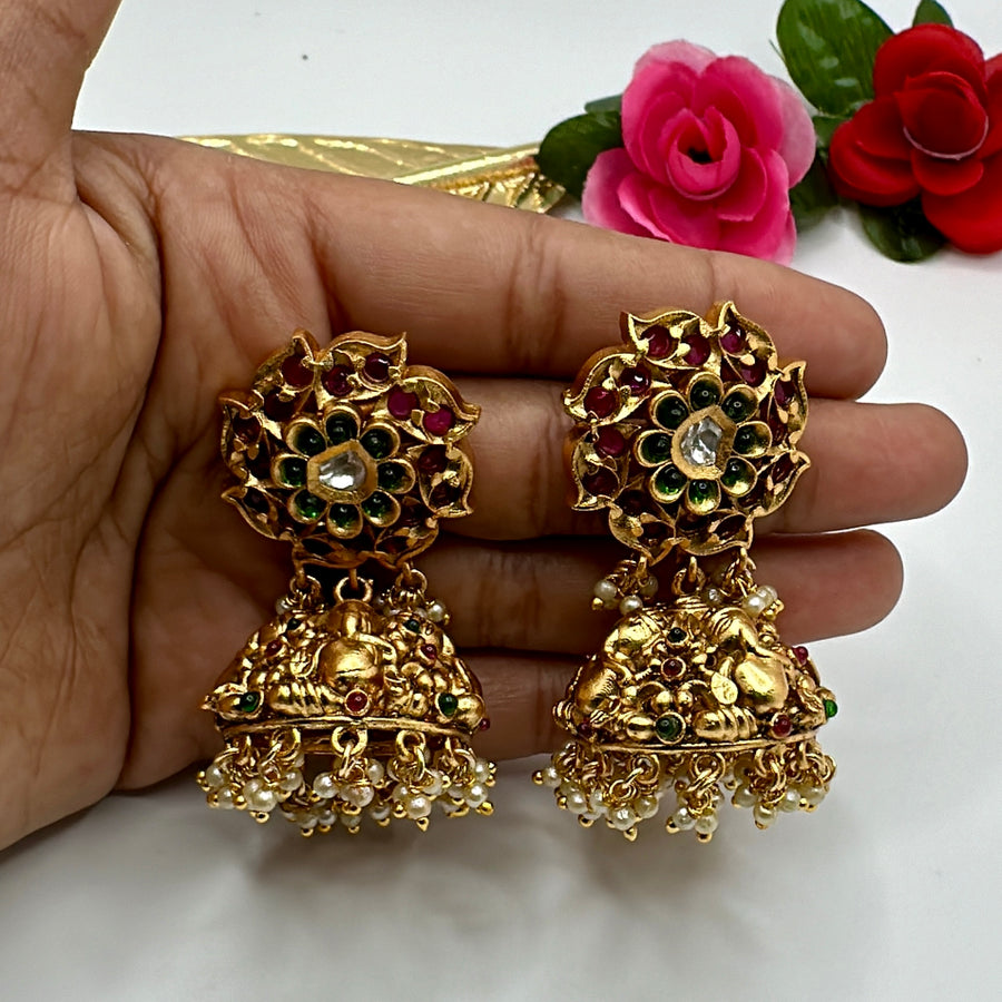 Multi Gold Lookalike Jhumka