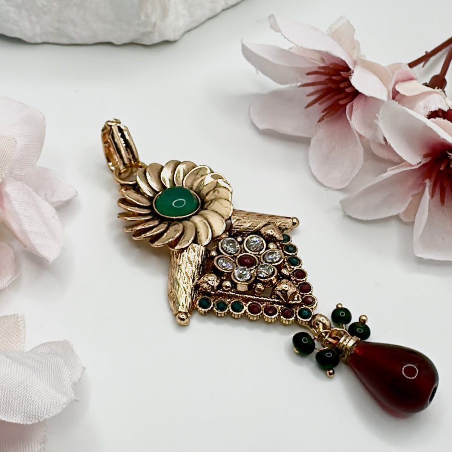 Multi Antique Gold Pendant
