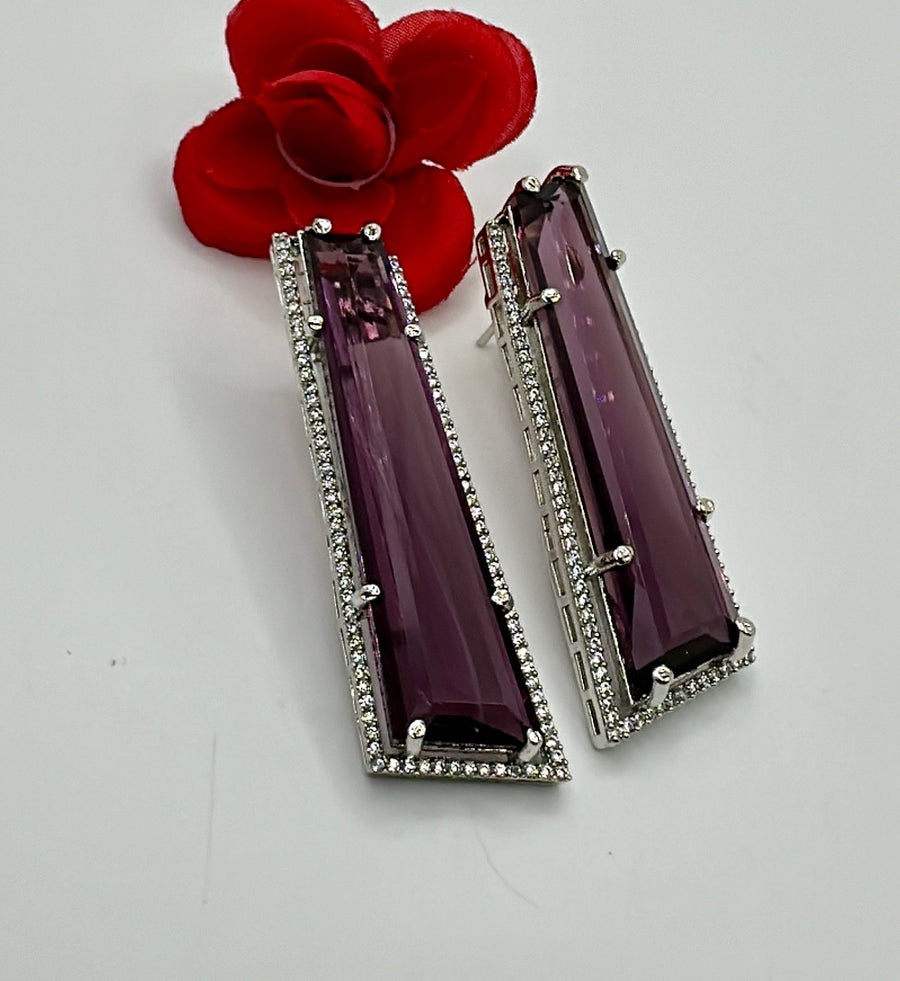 Purple Hydro Earrings