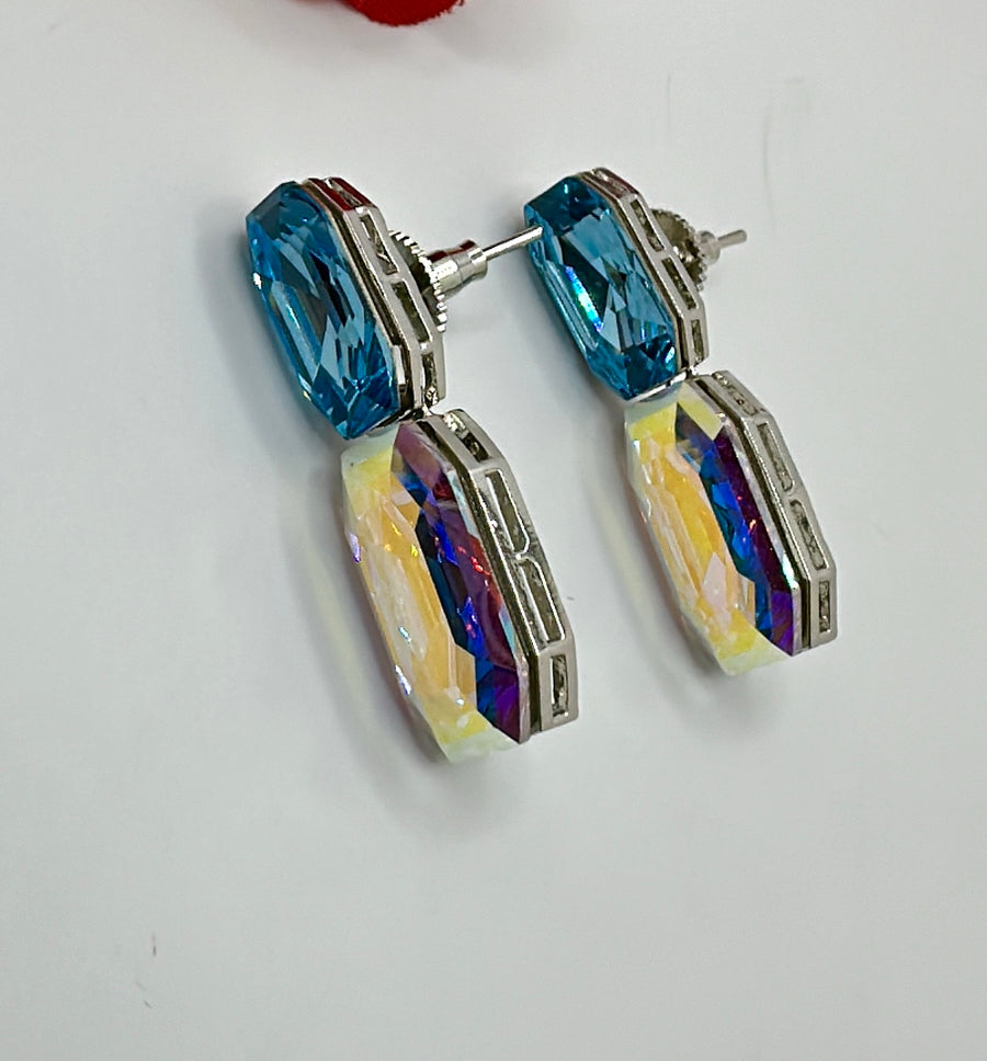 Turquoise Swarovski Earrings