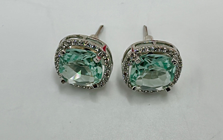 Mint Swarovski Studs