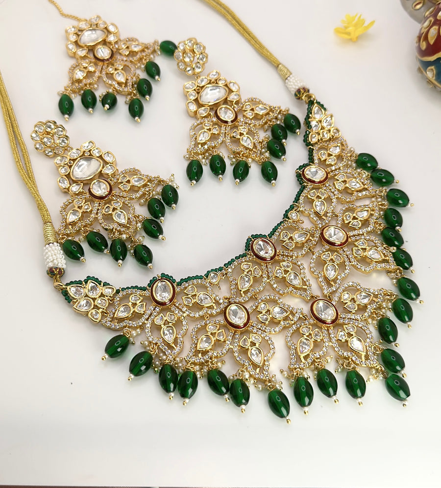 Green Tyaani Inspired  Bridal Set