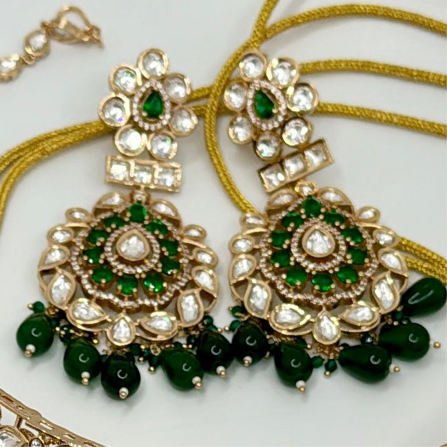 Green Kundan Bridal Necklace Set