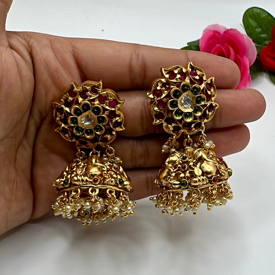 Multi Gold Lookalike Jhumka