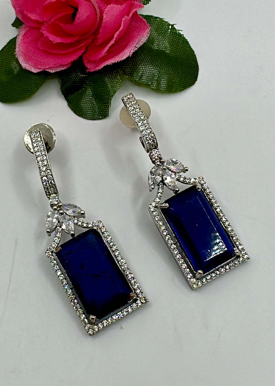 Blue American Diamonds Earrings