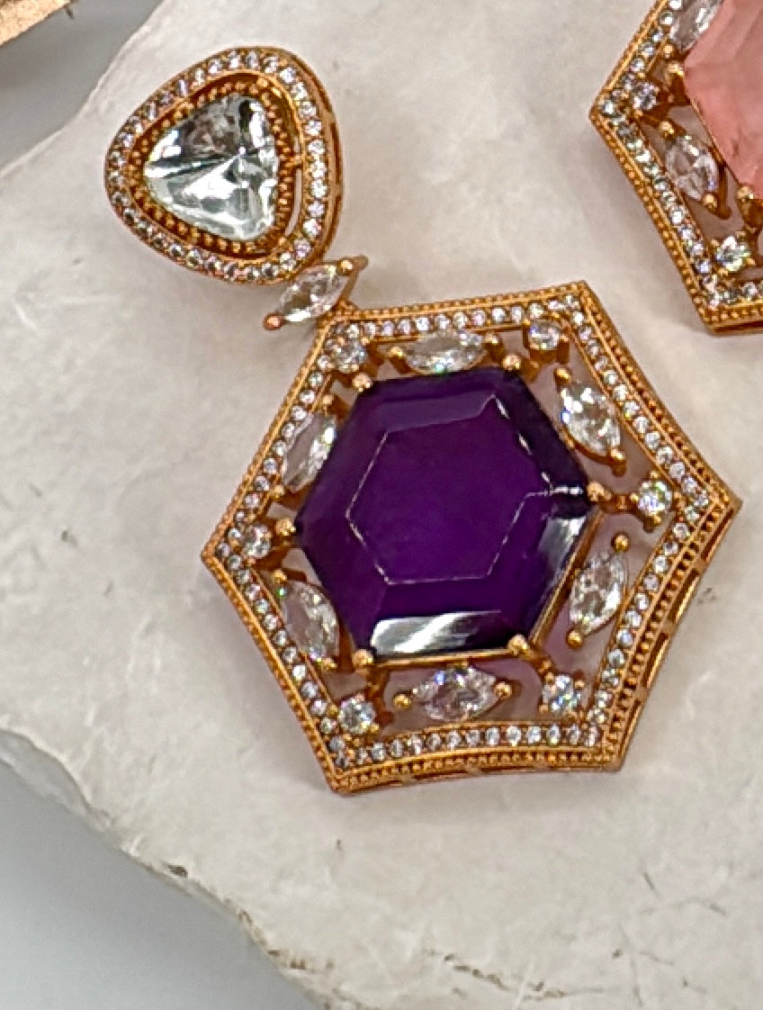 Purple Earrings