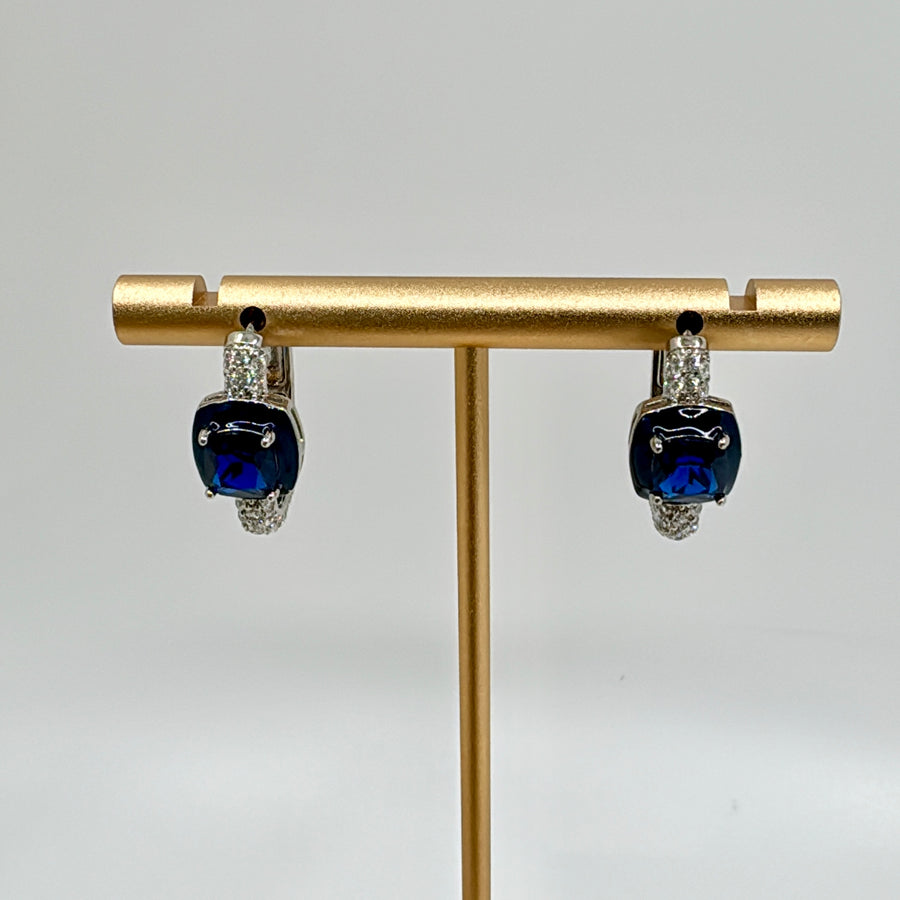 Blue American Diamonds Earrings