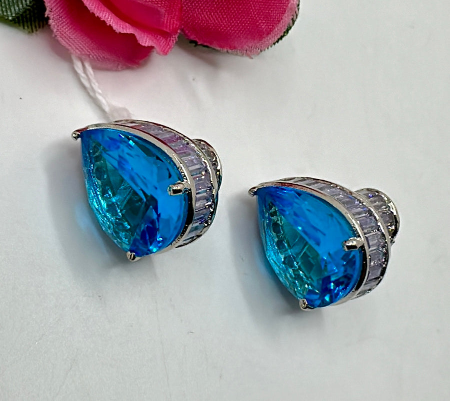 Turquoise Swarovski Studs