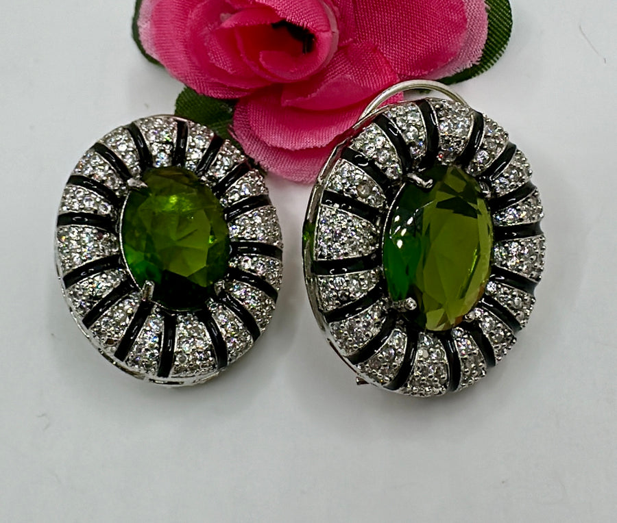 Green Victorian Studs