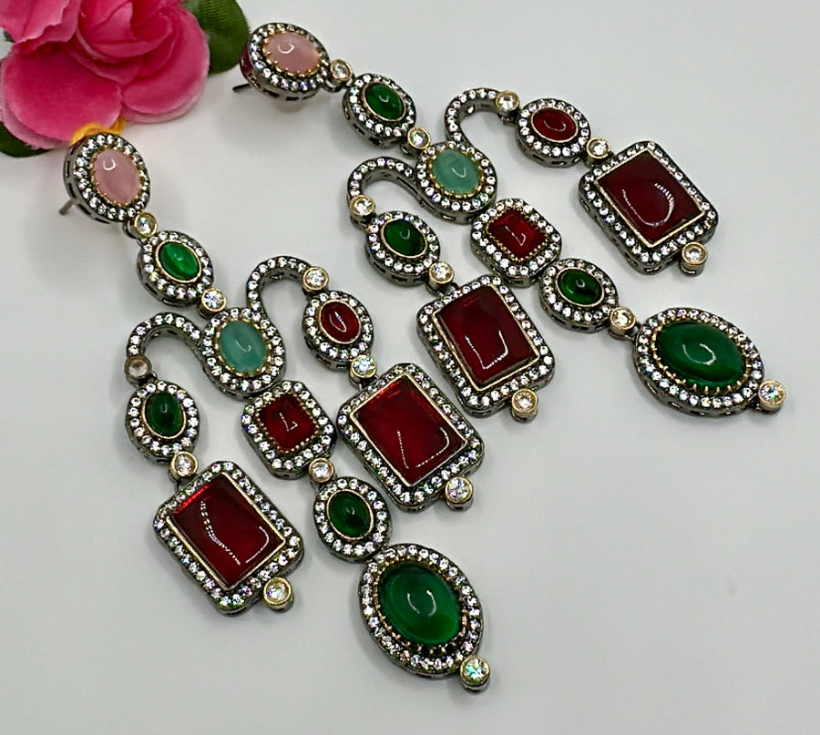 Multi Sabya Inspired Statement Earrings