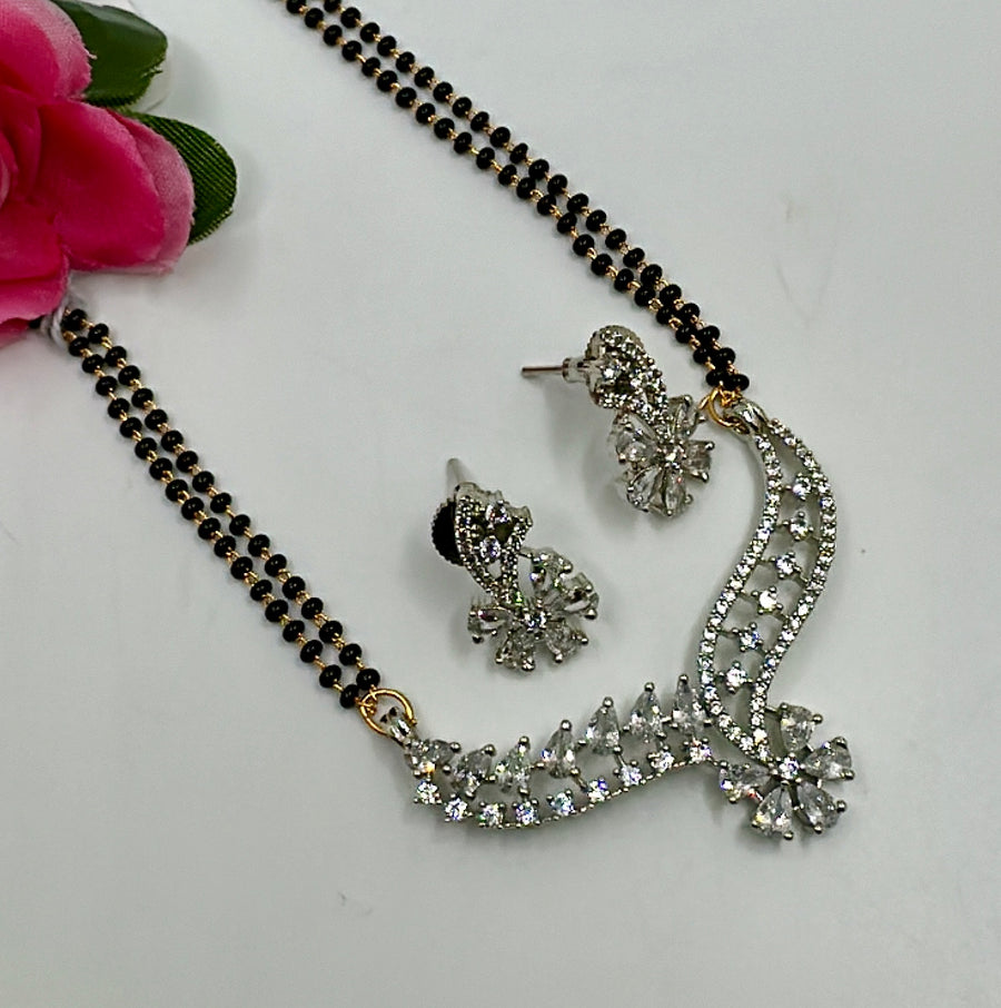 Clear American Diamonds Mangalsutra