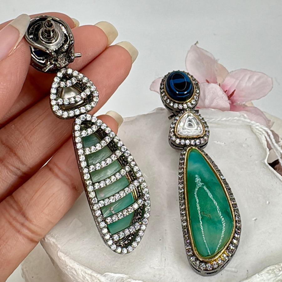 Multi Moissanite & Doublet Earrings