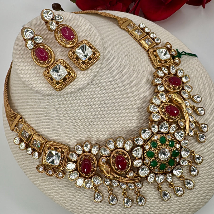Multi Moissanite Necklace Set