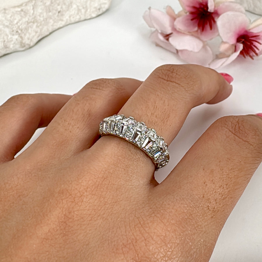 Clear American Diamonds Cubic Zirconia Adjustable Finger Ring- D3