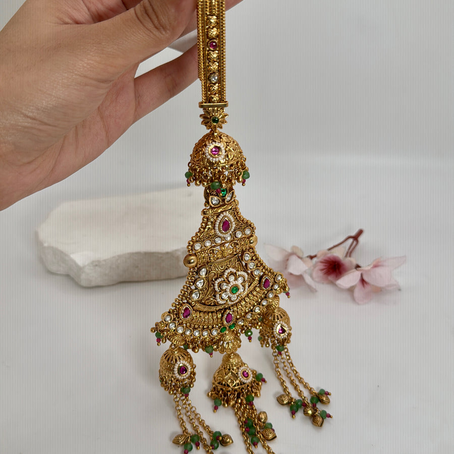 Multi Antique Gold Key Chain Waist Belt Accessory