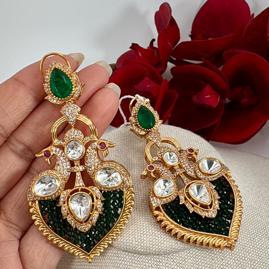 Green Moissanite Earrings