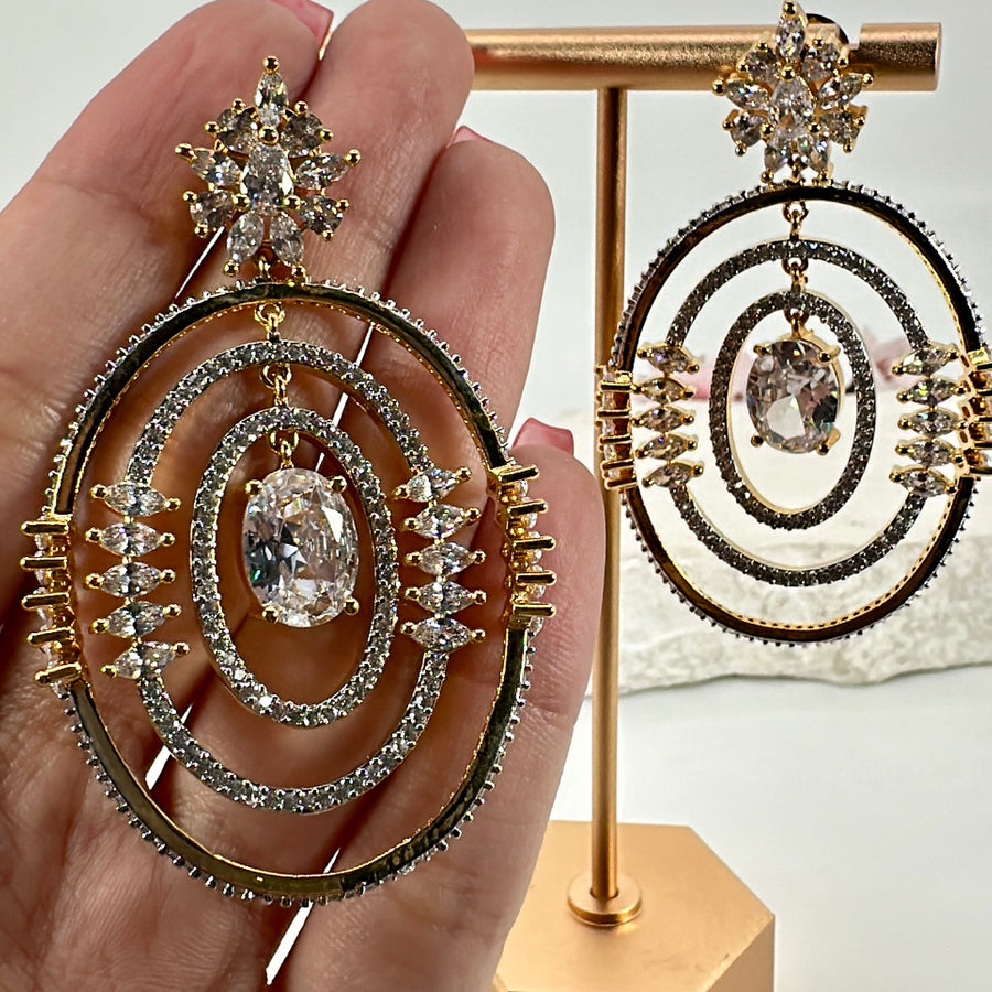 Clear American Diamonds Earrings