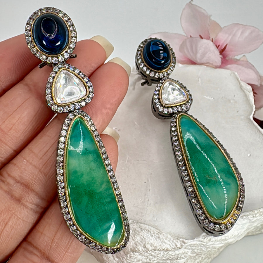 Multi Moissanite & Doublet Earrings