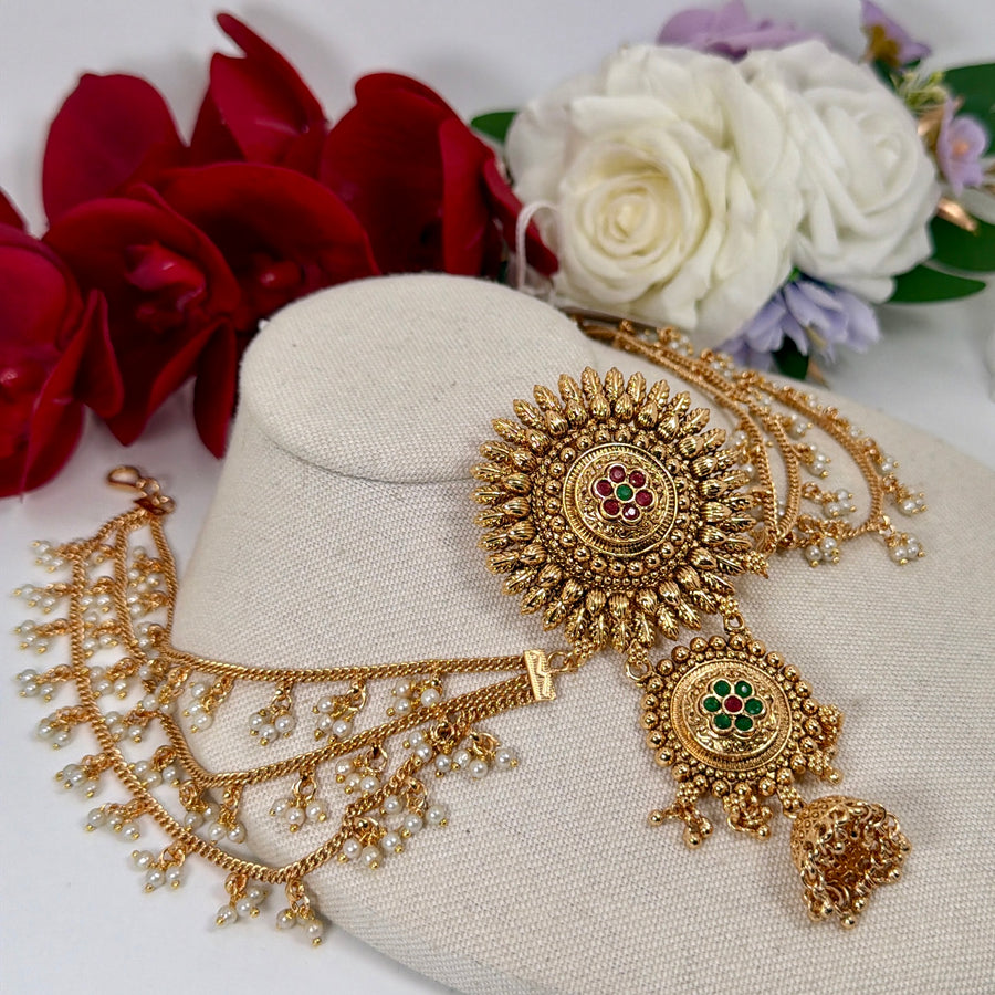 Multi Antique Gold Hair Accessories