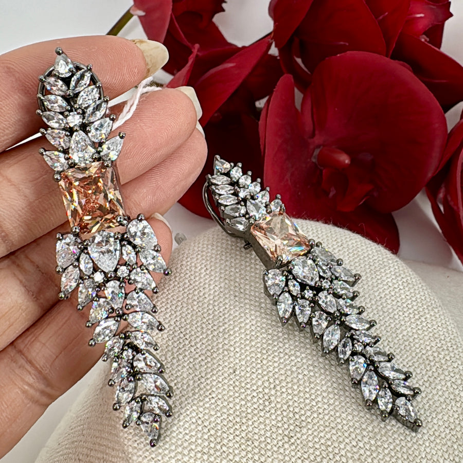 Champagne Cubic Zirconia Earrings