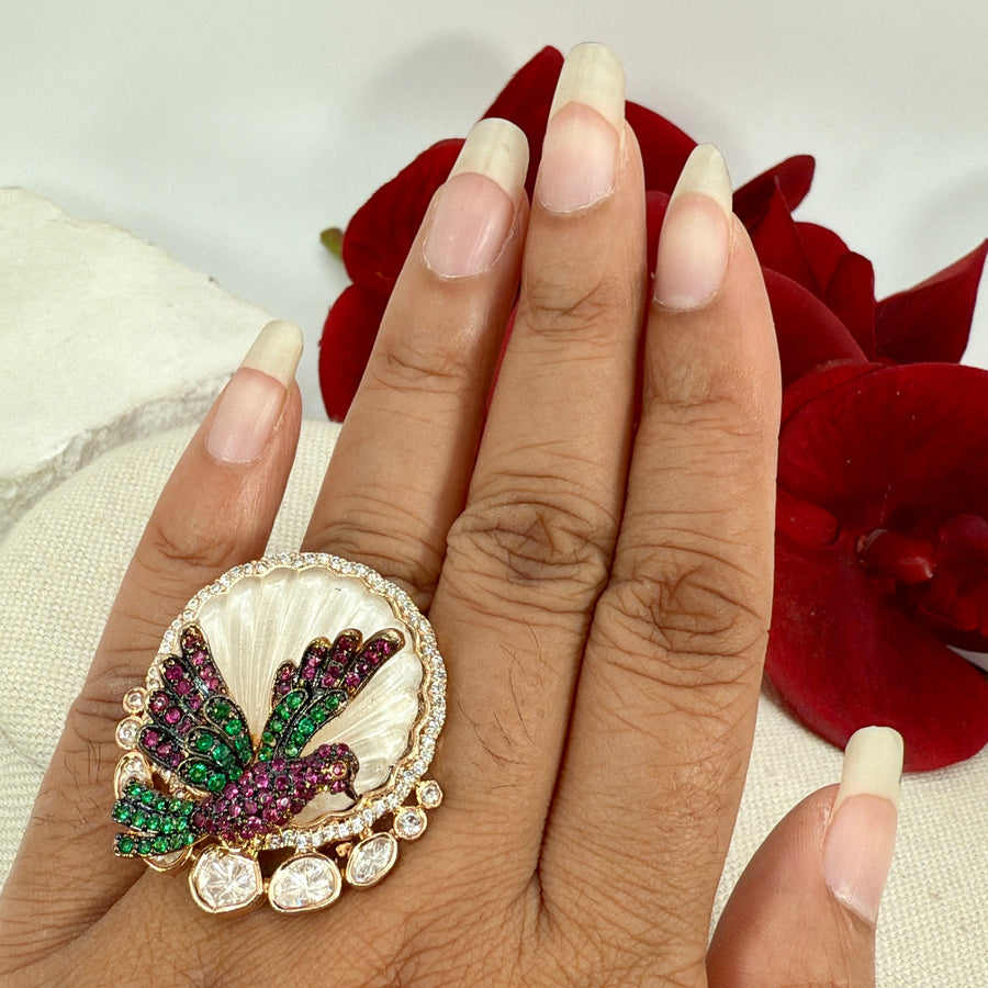 Multi MOP AdjustableFinger Ring