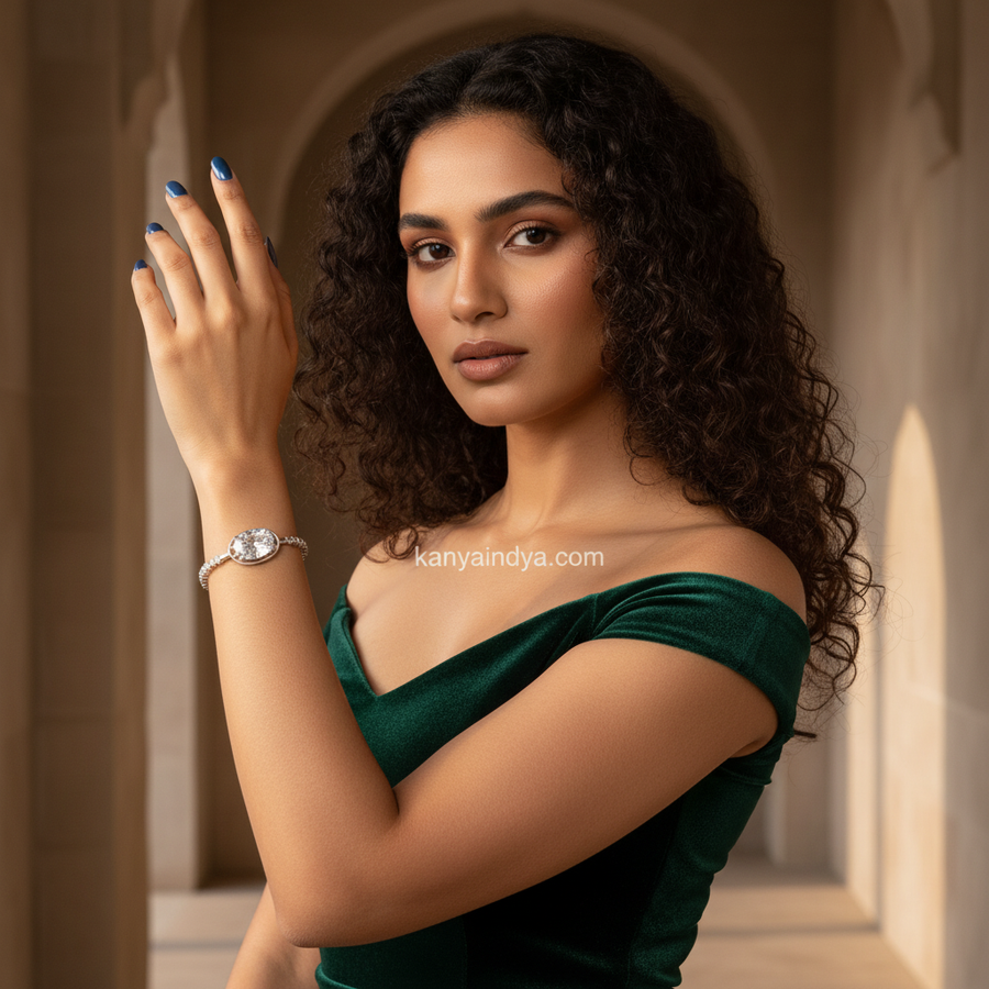 Clear Cubic Zirconia American Diamonds Non-Openable Bangle Pair(Size 2.4)